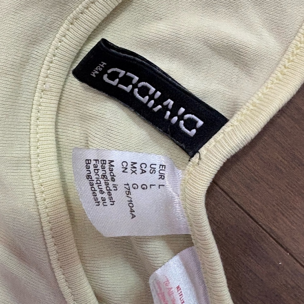 Zara Cream Ribbed Top
